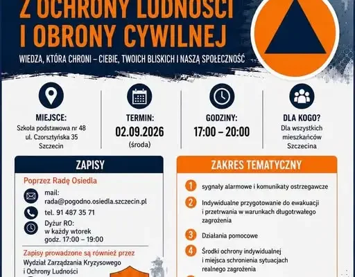 Bezpłatne szkolenie z ochrony ludności w Szczecinie – już 2 września