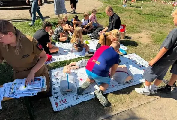 Strażacy z OSP Gryf edukowali mieszkańców podczas festynów rodzinnych