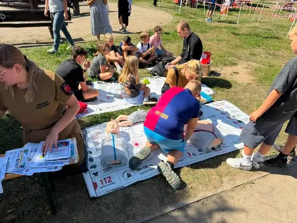 Strażacy z OSP Gryf edukowali mieszkańców podczas festynów rodzinnych