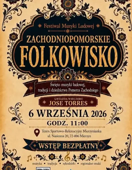 Zachodniopomorskie Folkowisko 2026: Muzyka ludowa i tradycja w Mierzyniance