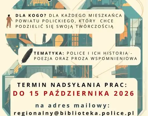 Konkurs literacki „Moje Police” z okazji 80-lecia miasta