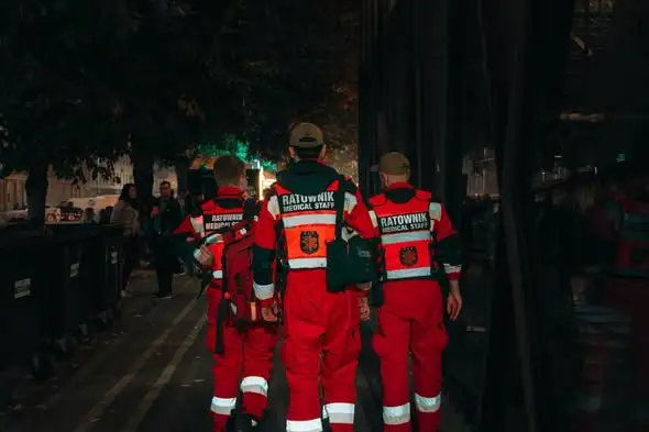 Ratownicy z OSP Gryf czuwali nad bezpieczeństwem uczestników Oktoberfestu w Szczecinie